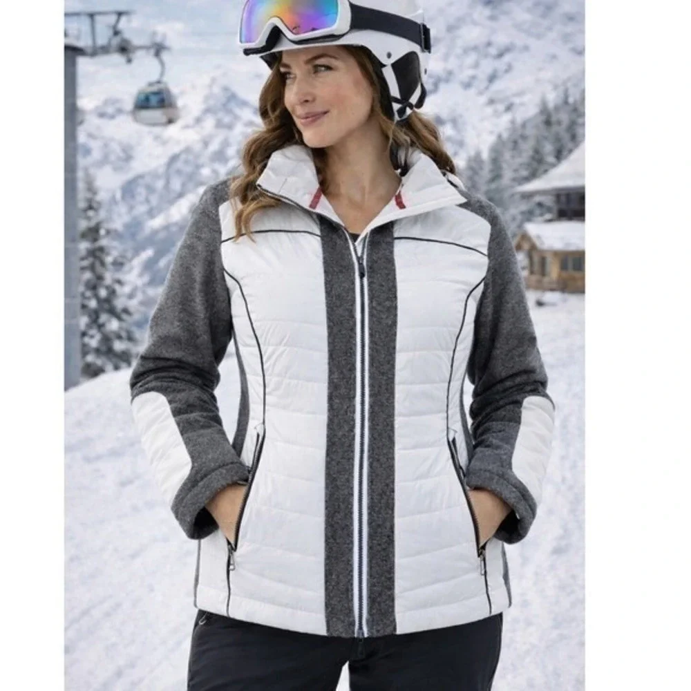Schilthorn Official Collection Women's Apres' Ski Wool & Polyester Ski Jacket XX